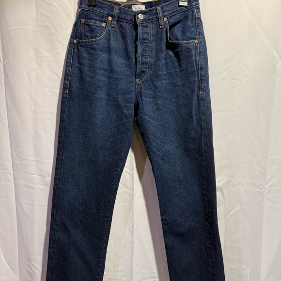 Citizens Of Humanity Dark Blue Straight Jeans, Style: Baretta - Picture 1 of 5